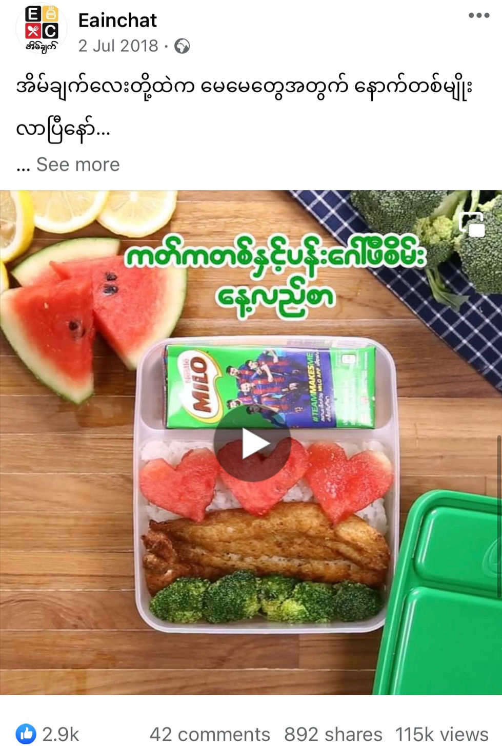 Milo Back To School Lunch Box