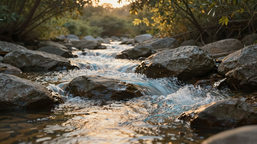 Serene nature background with soft light