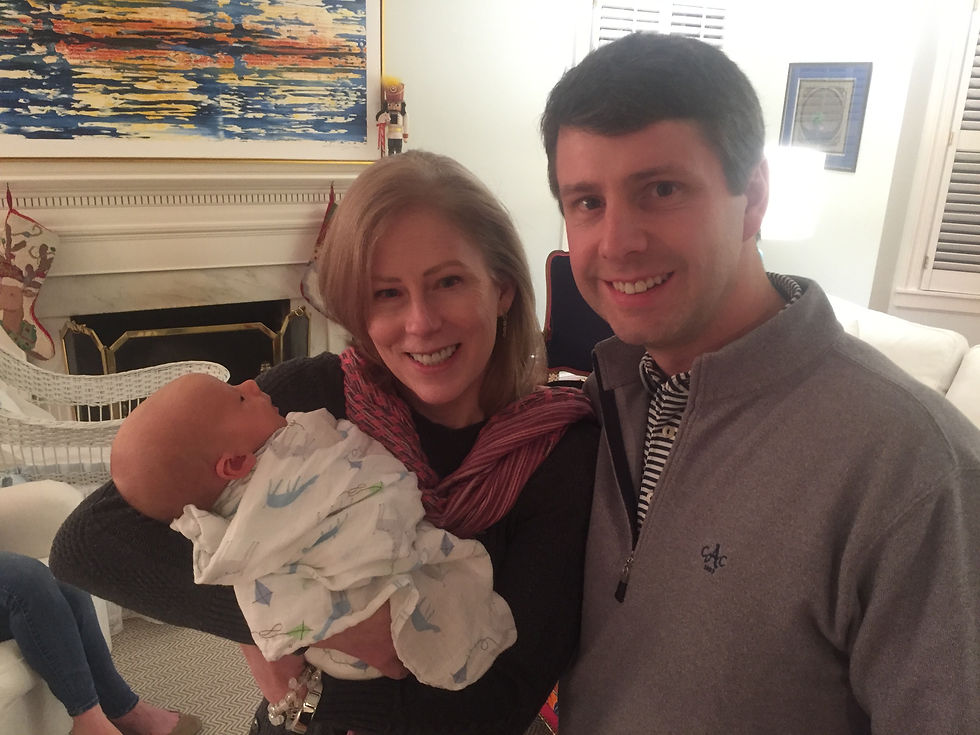 With nephew Ryan and great nephew Hendrick on December 30th 2017 at 3 weeks xoxox