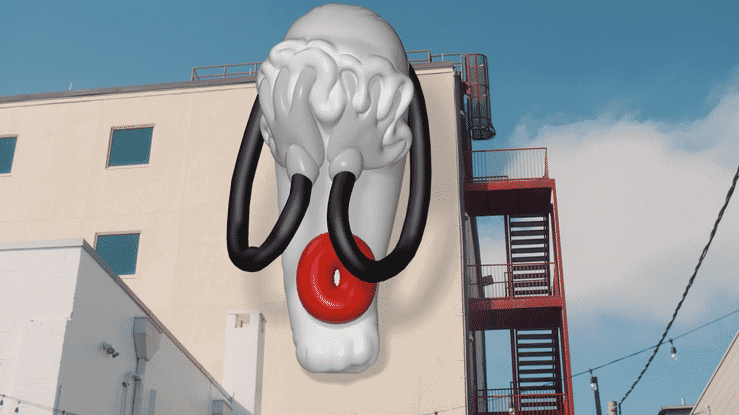 3D animation of street art coming alive