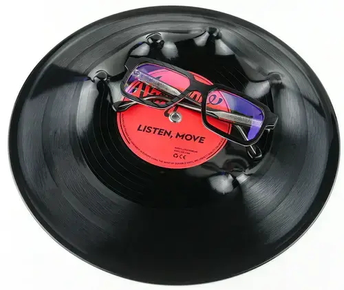 Glasses Made from Vinyl Records