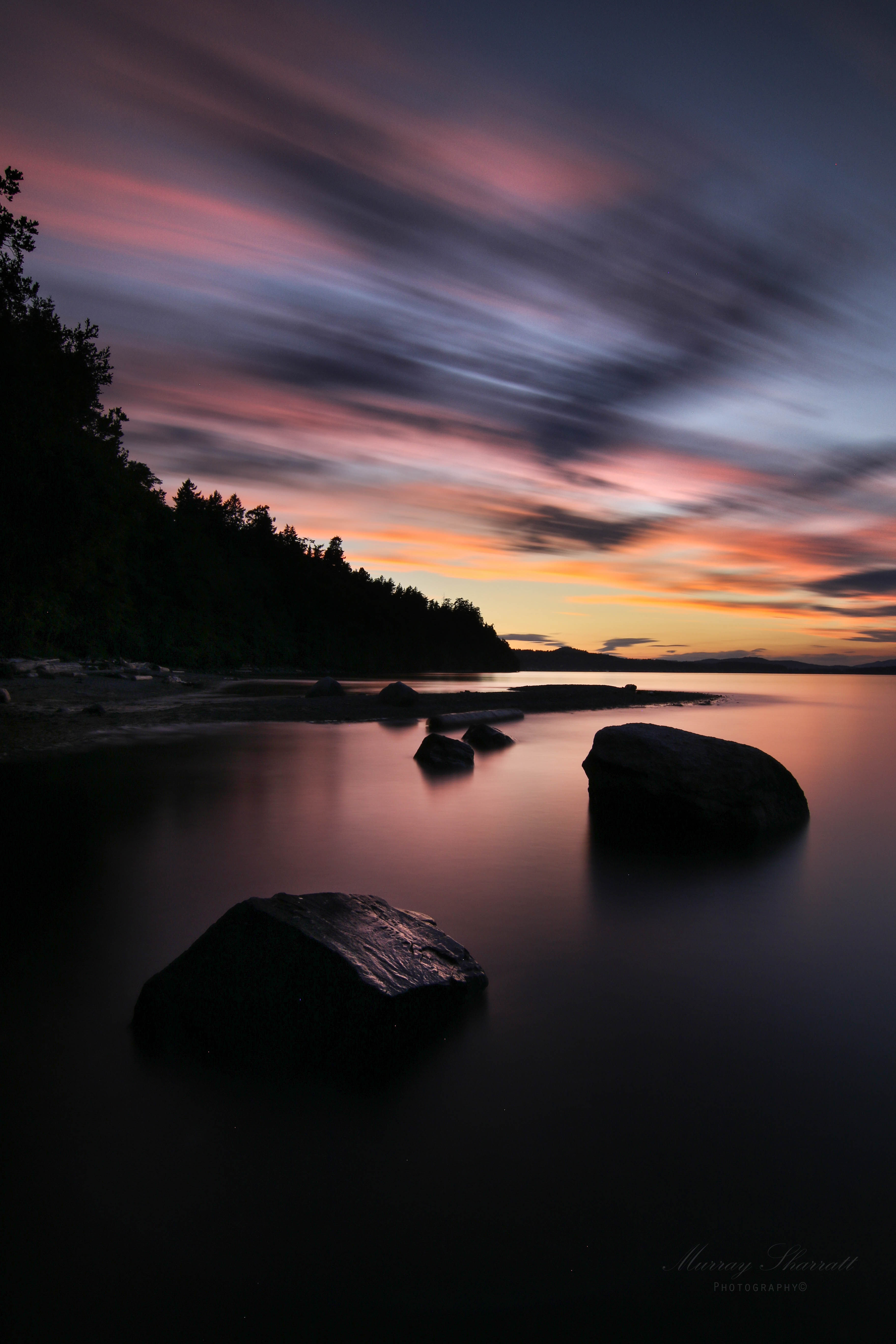 High drama at Mt. Doug Beach sunset