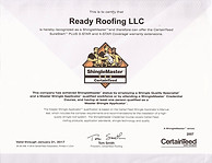 Ready Roofing ShingleMasterCertified
