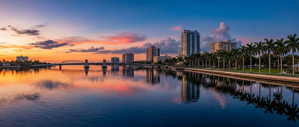 Panorama of the Boca Raton skyline - The best way to find friends in Boca Raton, FL