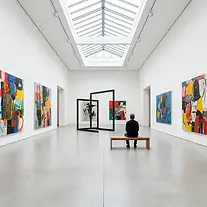 Meet5 Gruppe bei einem gemeinsamen Kulturtreffen rund um Bündner Kunstmuseum in Chur.