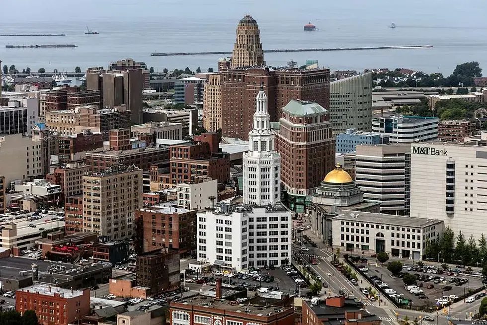 Panorama of Buffalo skyline - Meet5 is the best way to find friends in Buffalo, NY