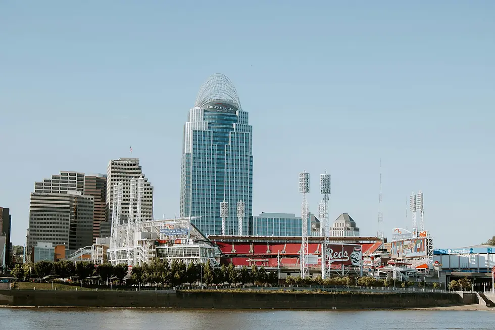 Panorama of the Cincinnati skyline - The best way to find friends in Cincinnati, OH