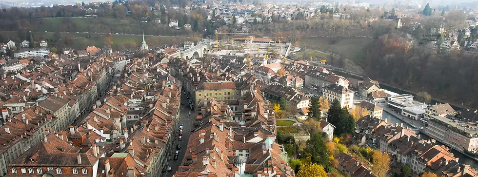 Panorama von Bern. Meet5, der einfachste Weg, um in Bern neue Freunde zu finden.