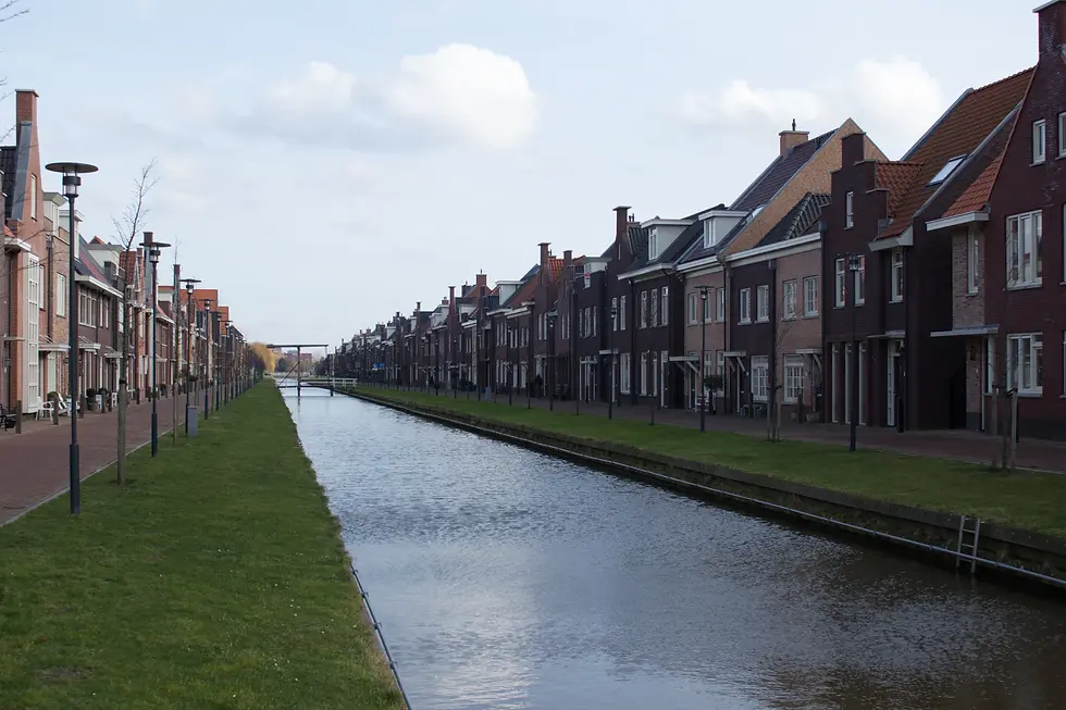 Panoramisch uitzicht op Lansingerland met bekende stadsplekken