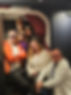 Small group of 6 people enjoying a safe and platonic real life social experience at a local city spot.