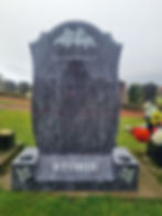 4ft Thistle Shield Shape headstone