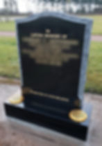 Scottish Headstone Rustic Black