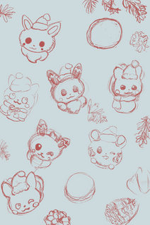 Christmas Cookies Sketch