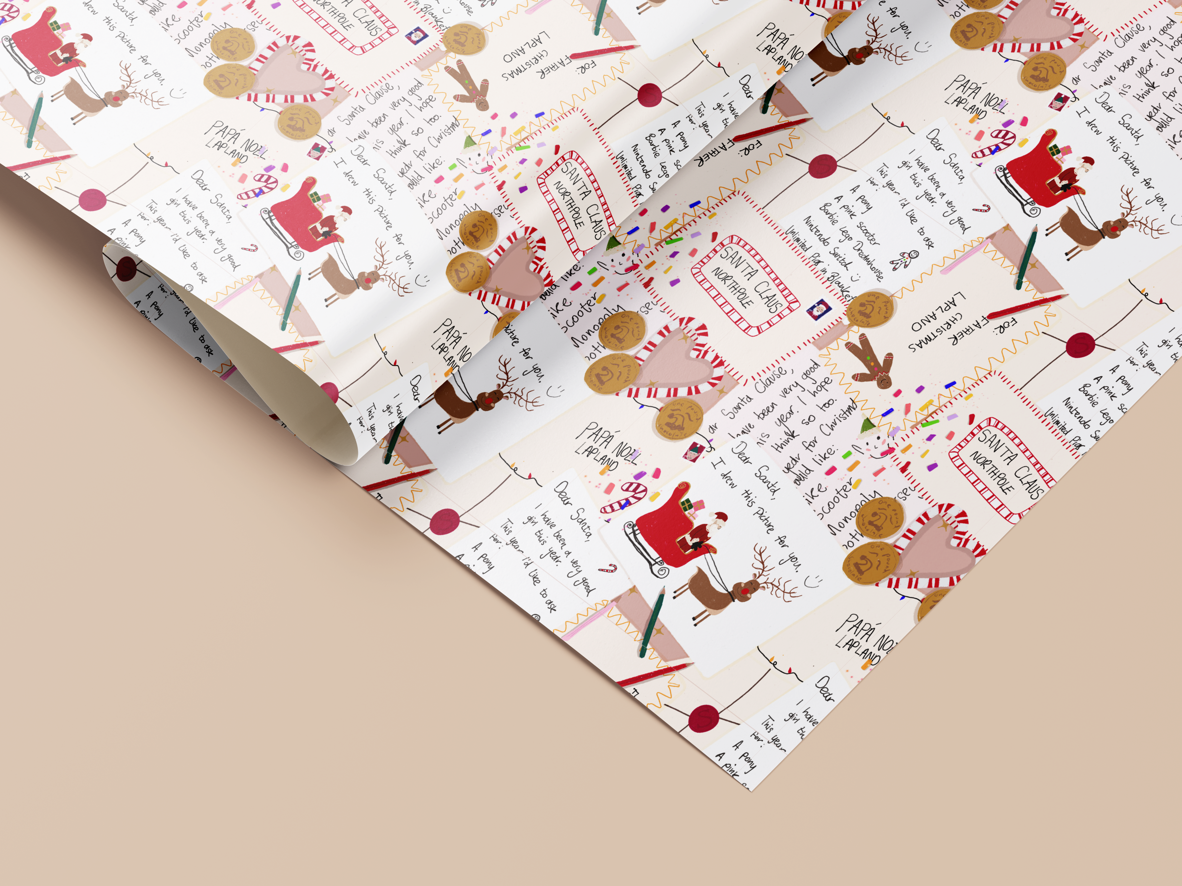 Letters to Santa Gift Wrap