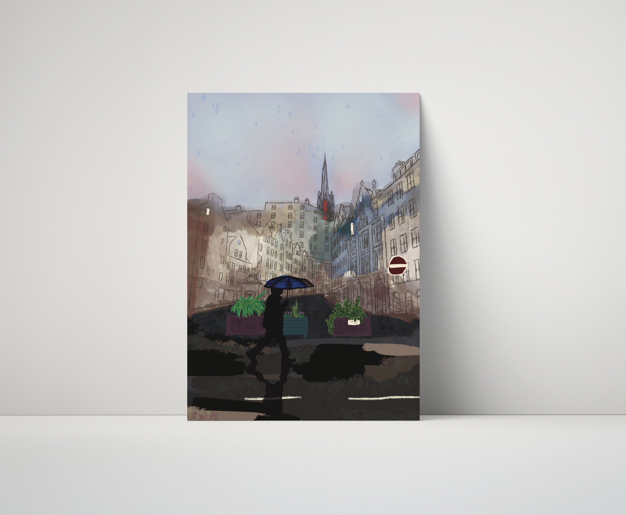 Rain on Victoria Street