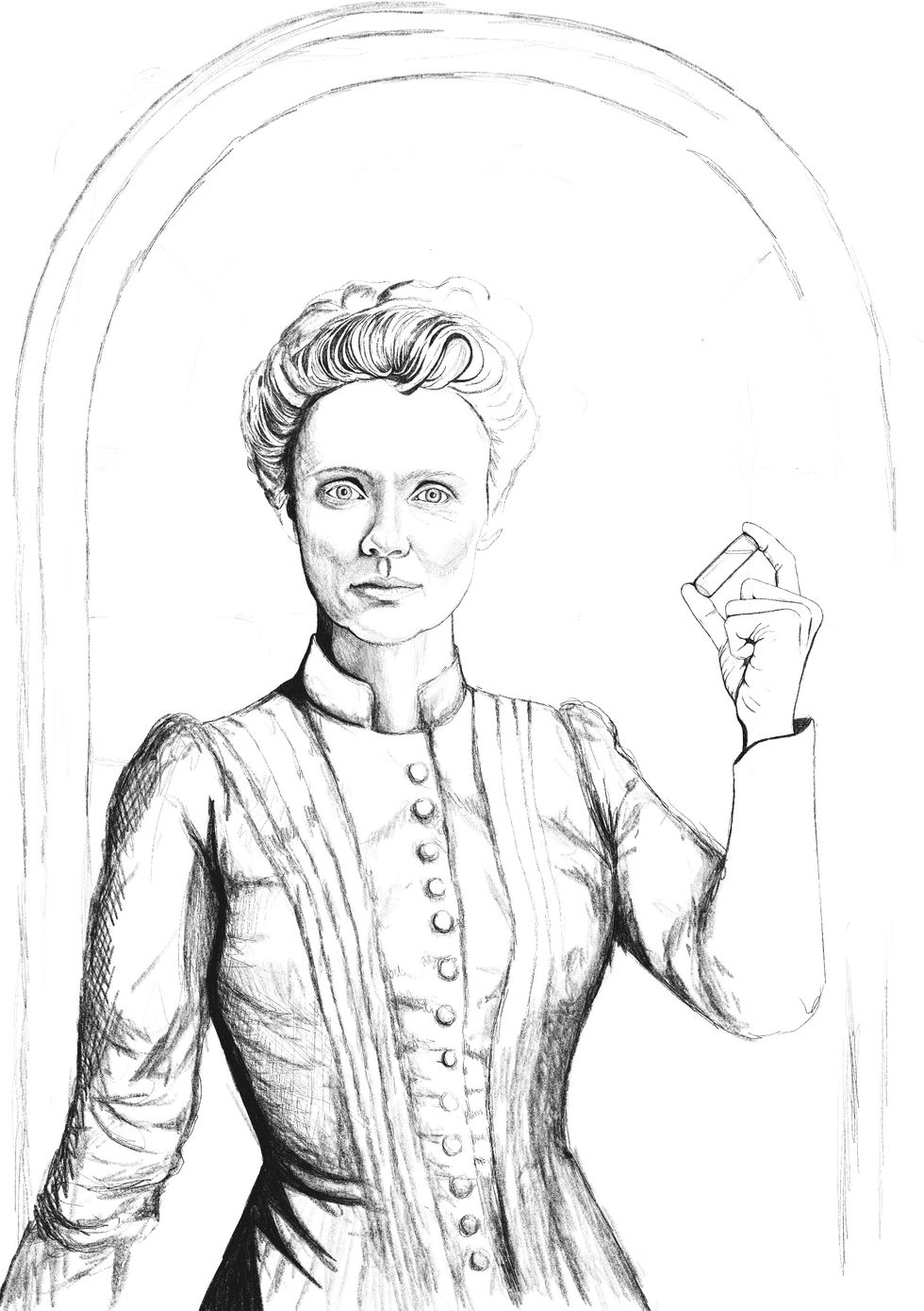 Marie Skłodowska Curie - preliminary sketch