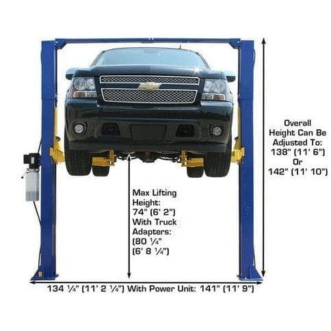 Thumbnail: Atlas 9KOHX 9,000 lb Overhead 2-Post Lift