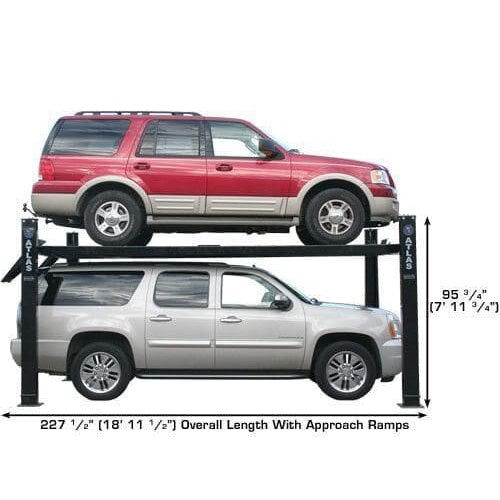 Thumbnail: Atlas PRO9000 4 Post Lift + RJ6 Rolling Jacks Combo