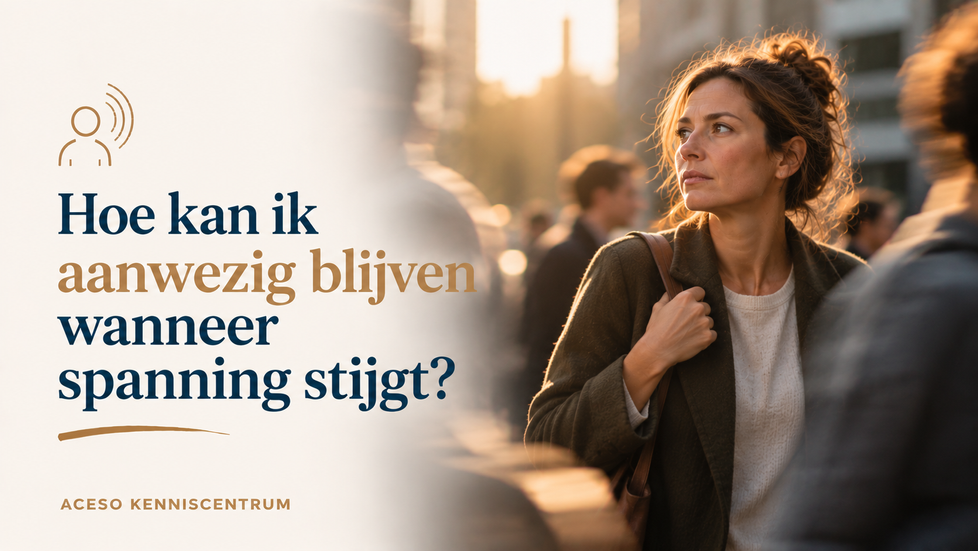 Hoe kan ik aanwezig blijven wanneer spanning stijgt?