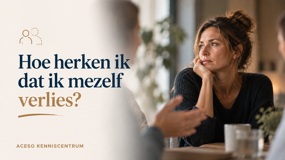 Hoe herken ik dat ik mezelf verlies?