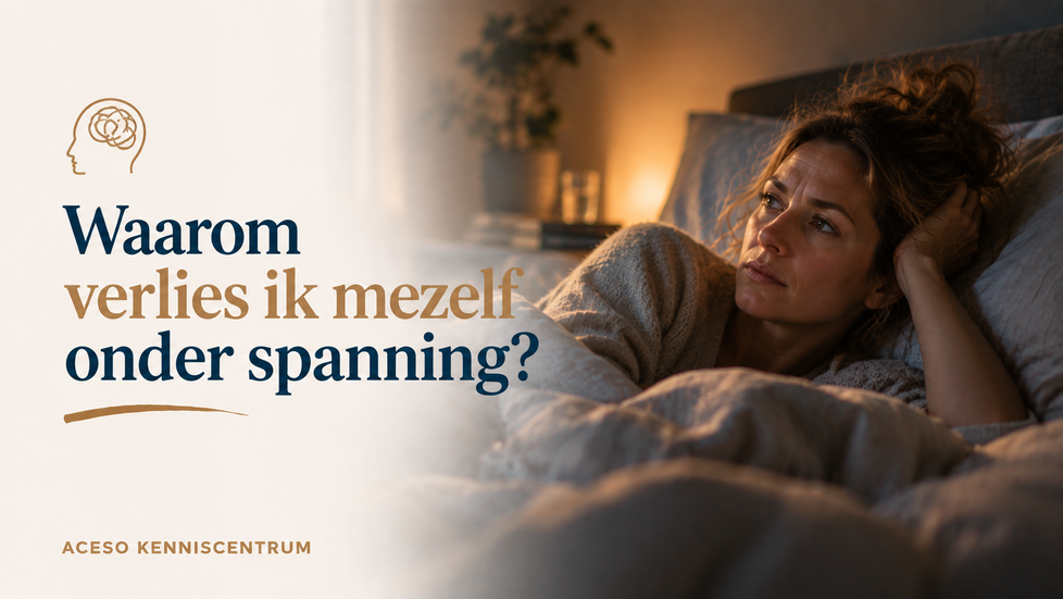 Waarom verlies ik mezelf onder spanning?