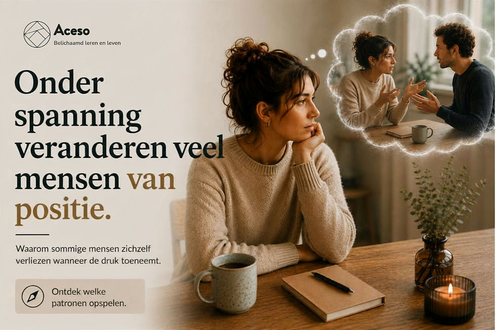 Waarom mensen zichzelf verliezen onder spanning