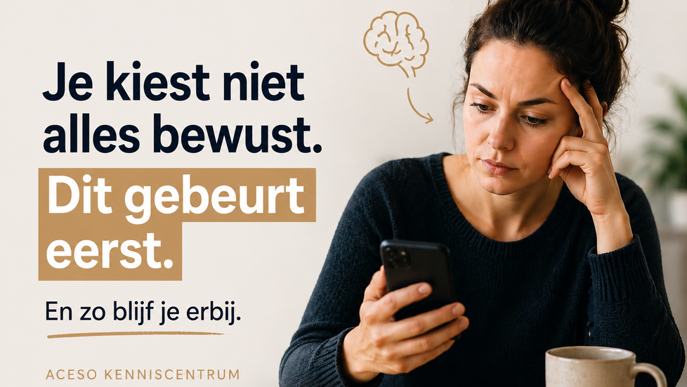Waarom je lichaam sneller reageert dan jij kan volgen (en waarom dat niets te maken heeft met discipline)
