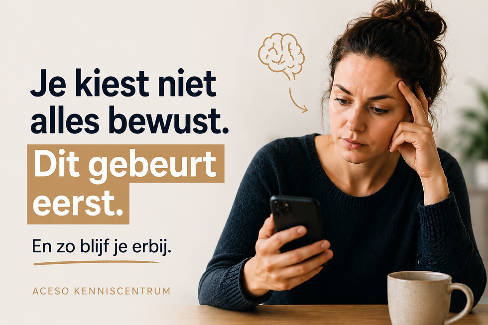 Waarom je lichaam sneller reageert dan jij kan volgen (en waarom dat niets te maken heeft met discipline)