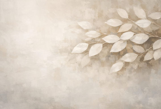 Abstract, sfeervol beeld in zachte neutrale tinten dat introspectie en mentale ruimte oproept, passend bij thema verdriet zonder verhaal, resonantie en affectieve beleving in therapeutische begeleiding.
