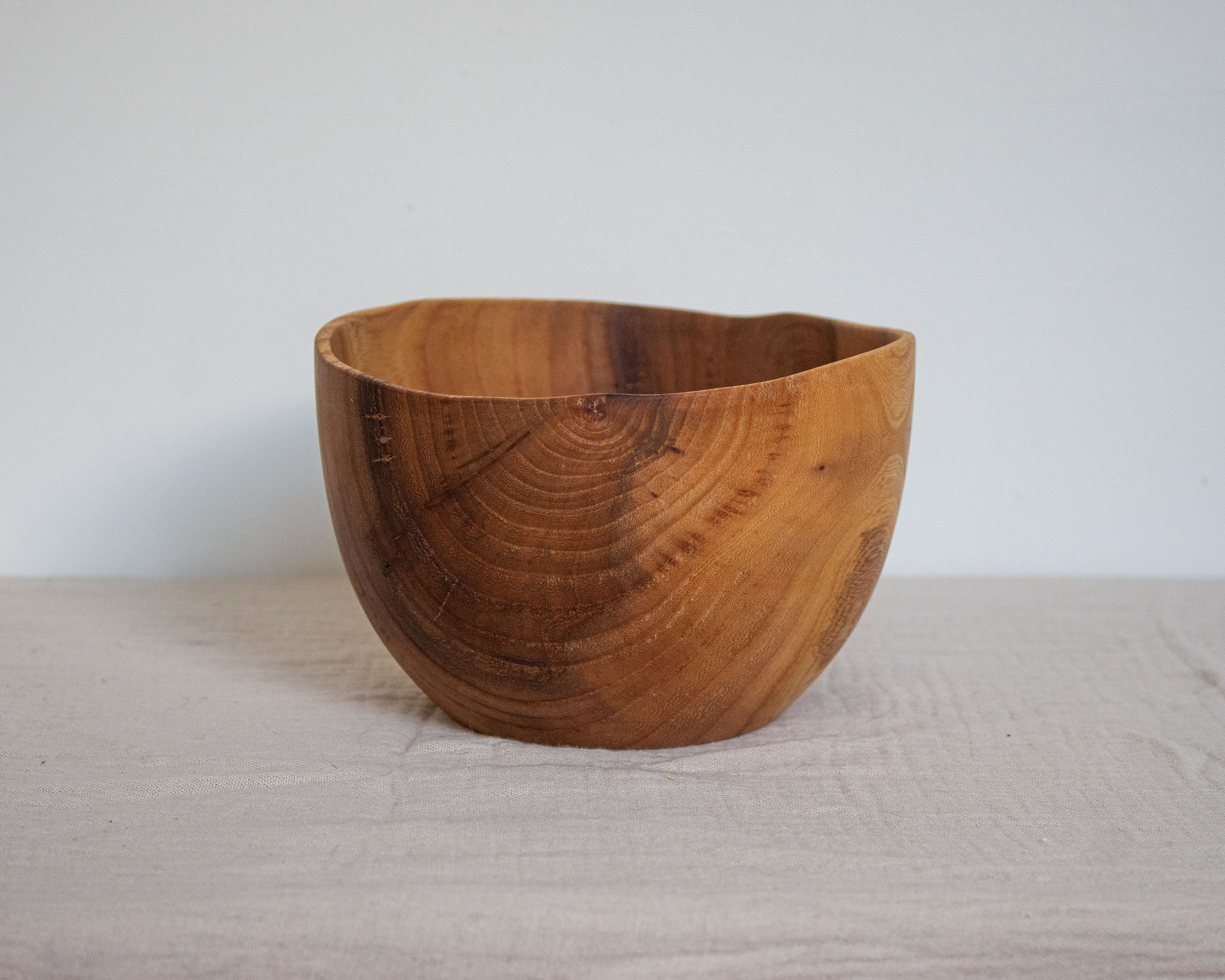 Small Wooden Bowl Made from Elm