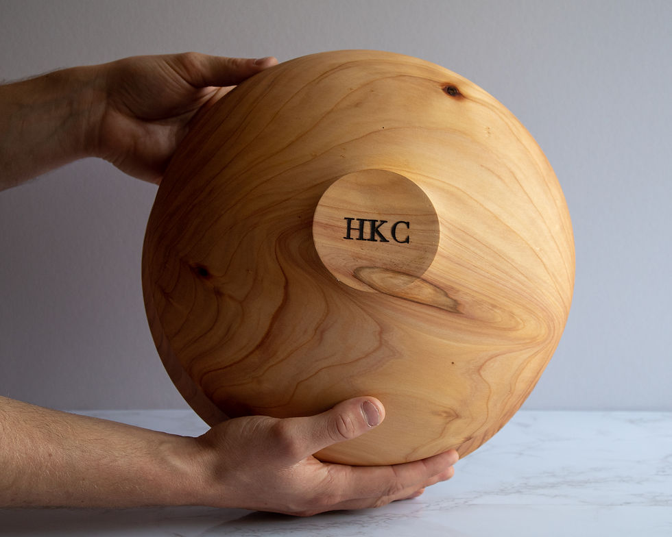 Thumbnail: Large wooden vessel made from macrocarpa wood
