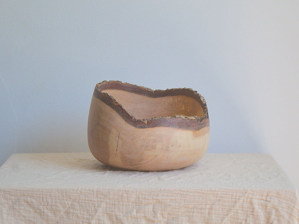 Thumbnail: Live Edge Wooden Ash Bowl