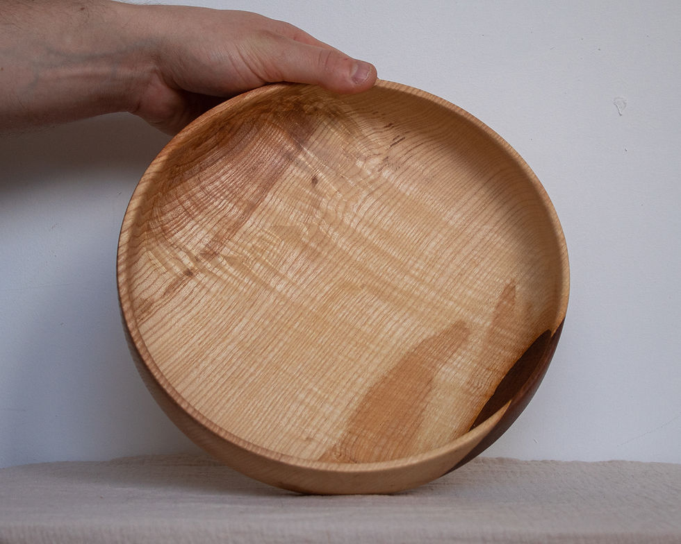 Thumbnail: Wooden Fruit Bowl on its side
