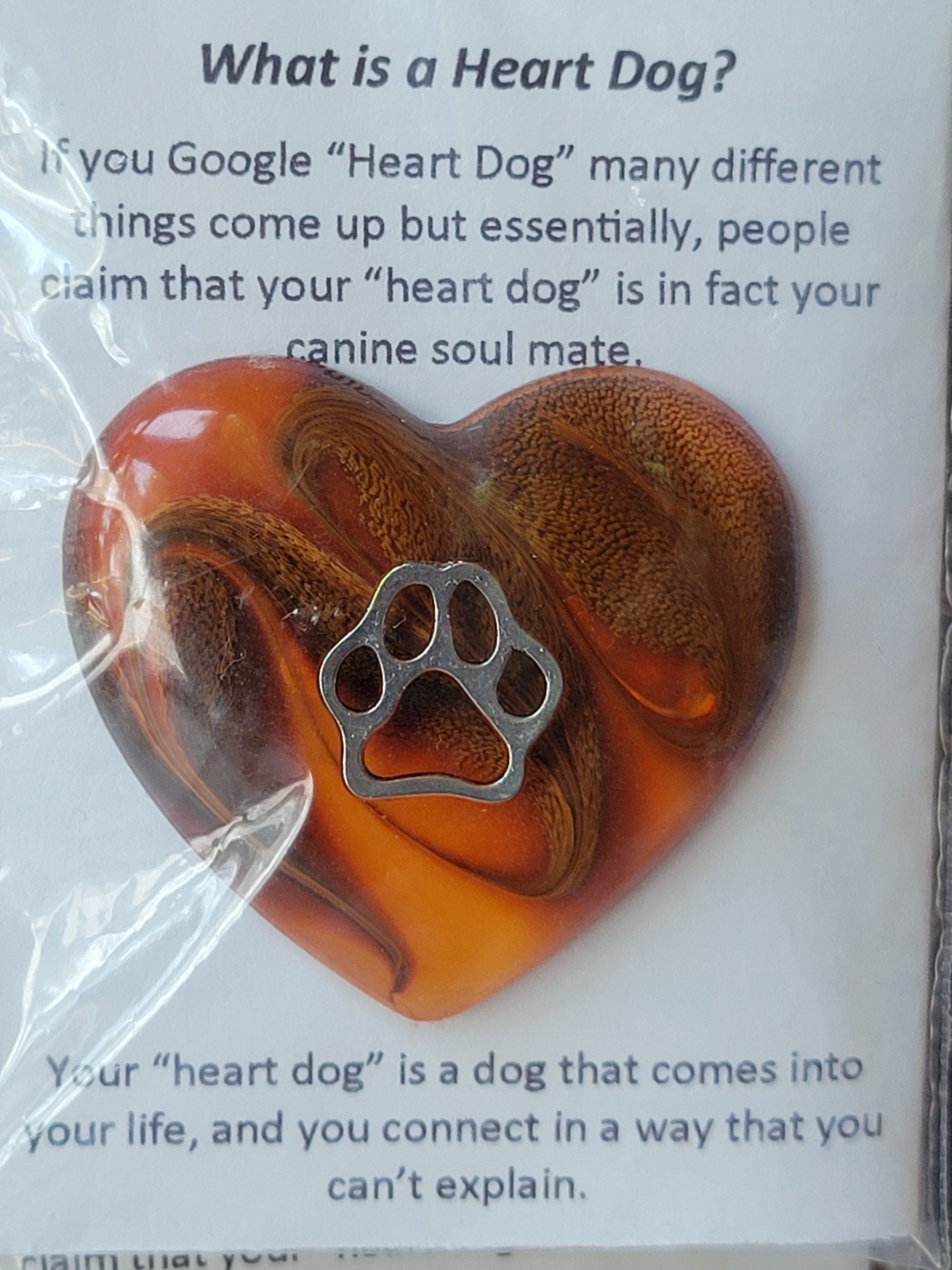 HEART DOG PINS
