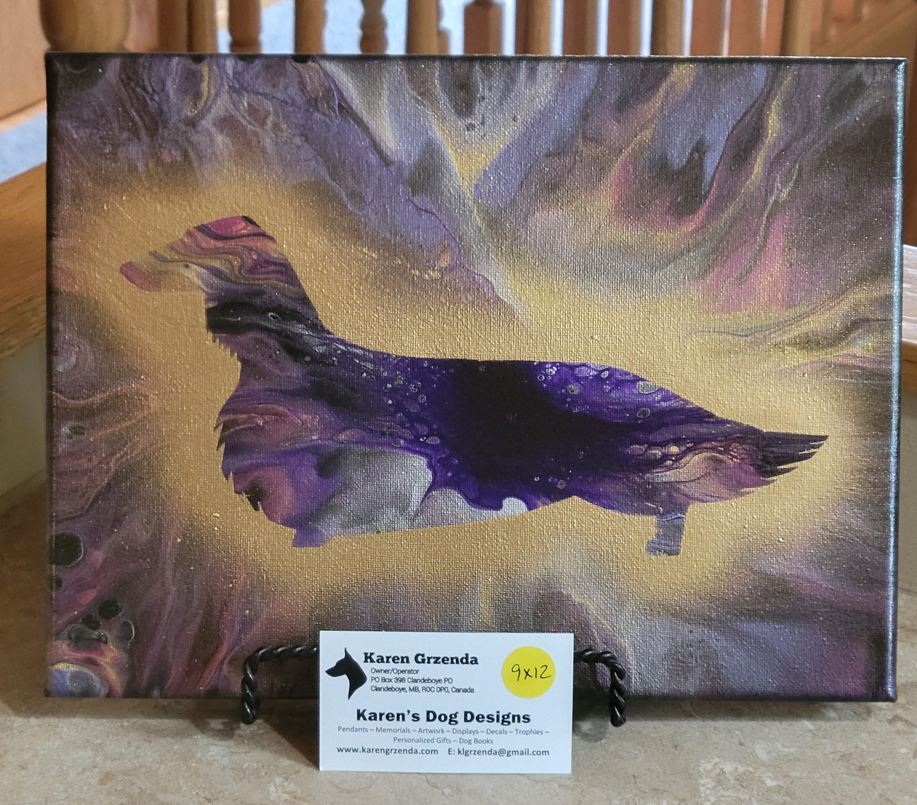 Dachshund (Long) 9x12 Original Acrylic Painting