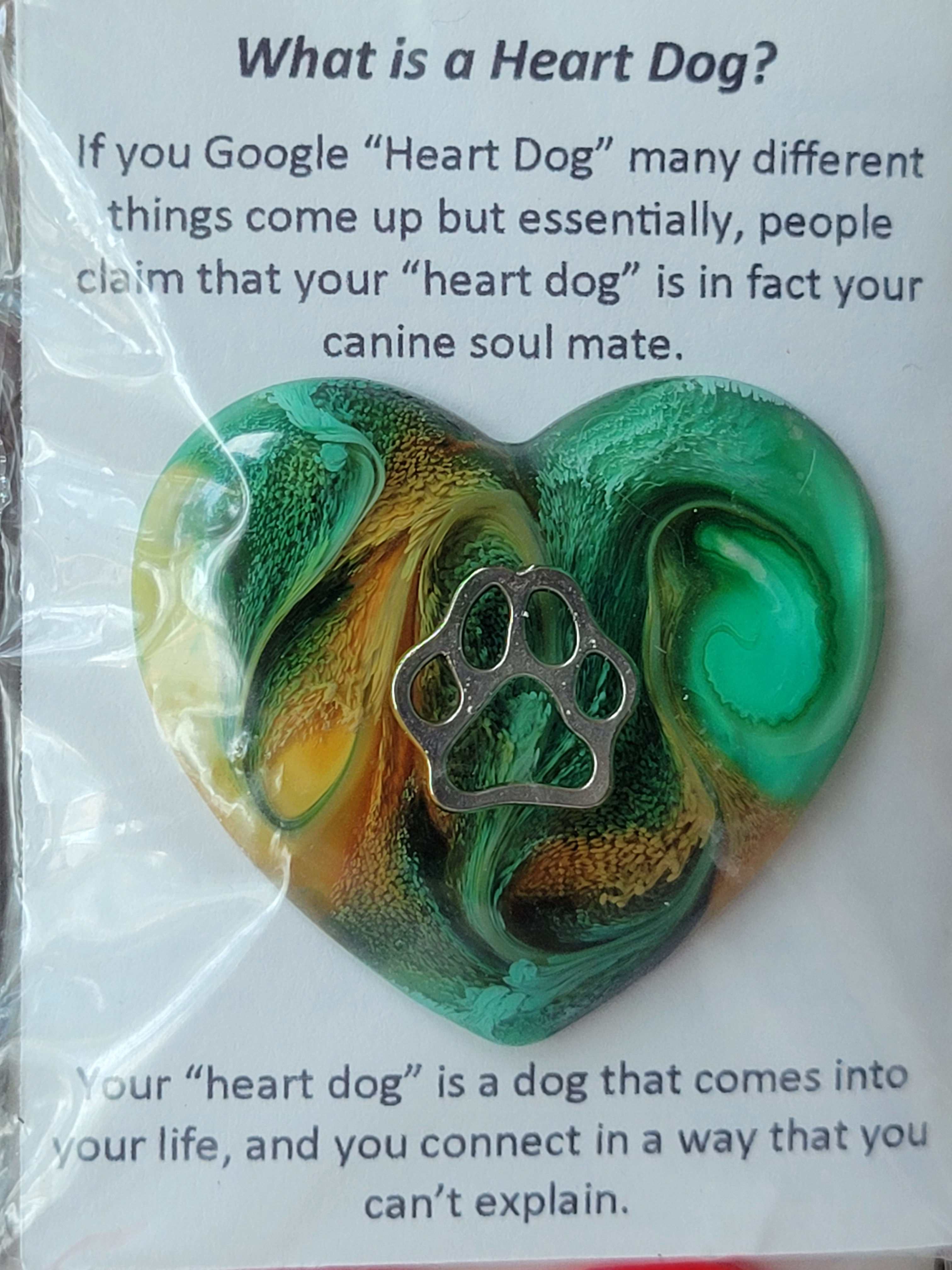 HEART DOG PINS