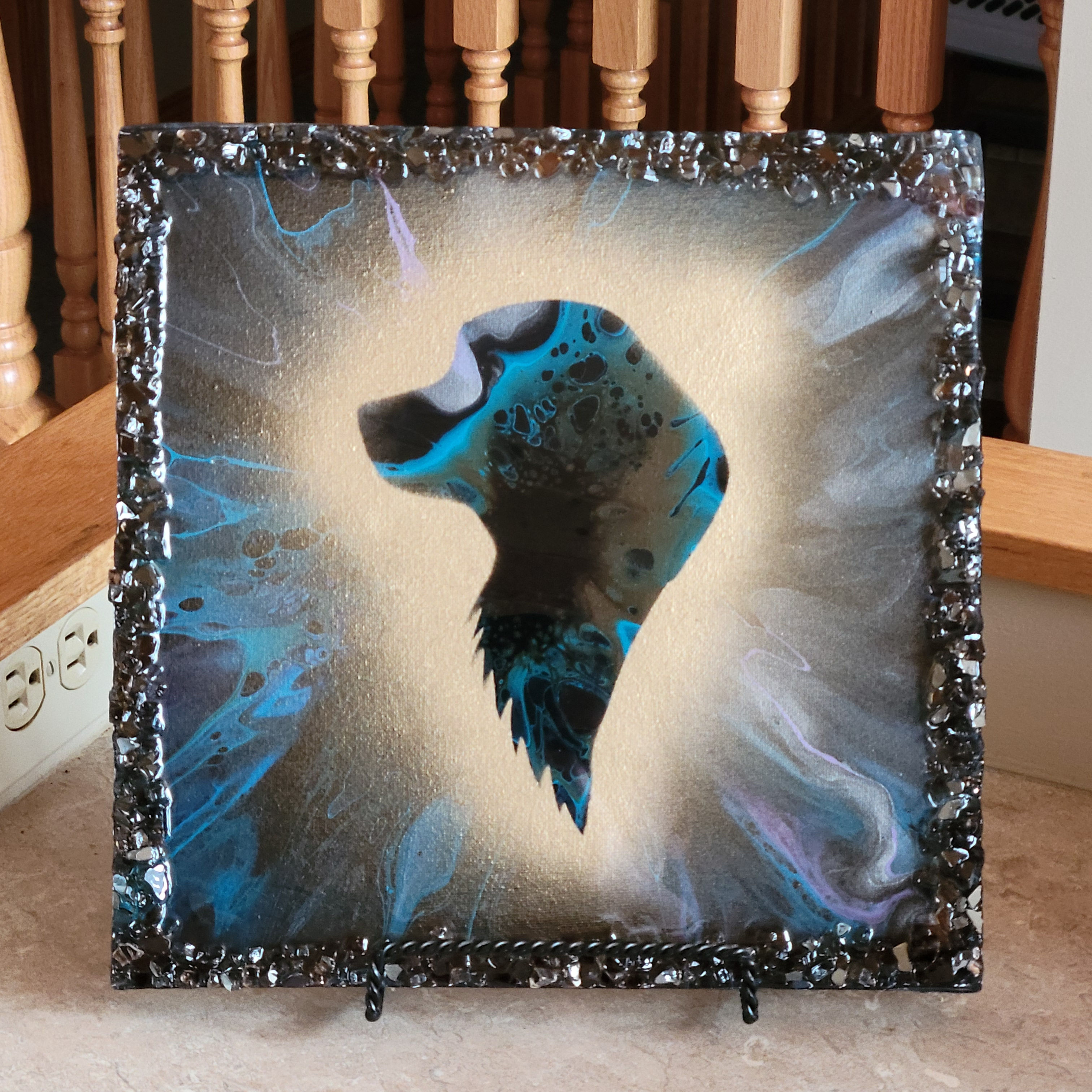 LEONBERGER 12X12 Original Acrylic Painting