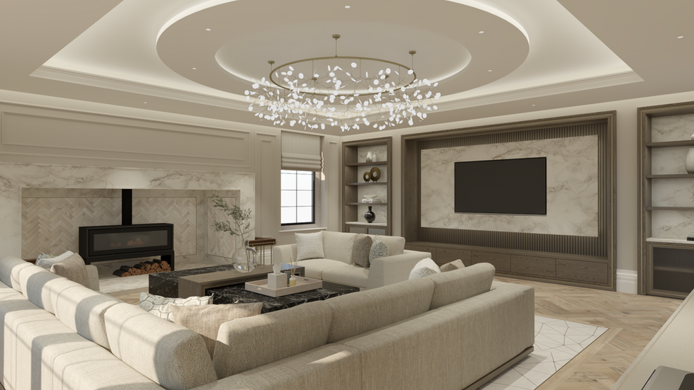 LVBinteriors, E-Design, Interior Design, Open Plan Living, Kitchen, Dining Room, CGI, Render