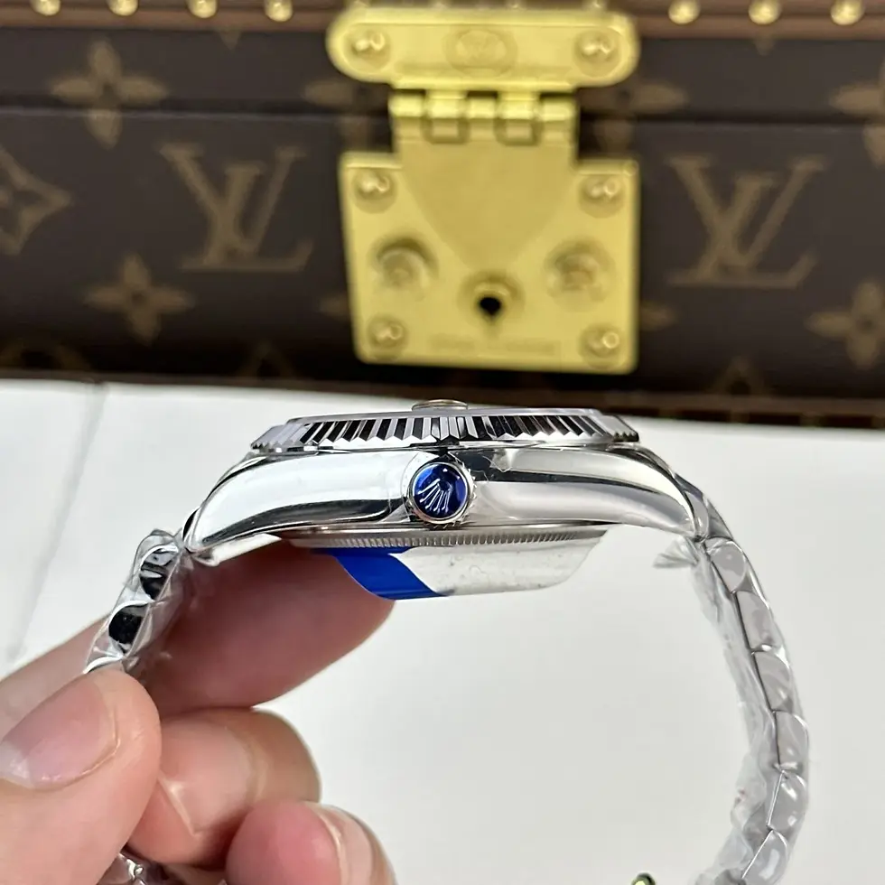 Thumbnail: Superclone Rolex Sky Dweller 42 Mm Bright Blue Dial 2