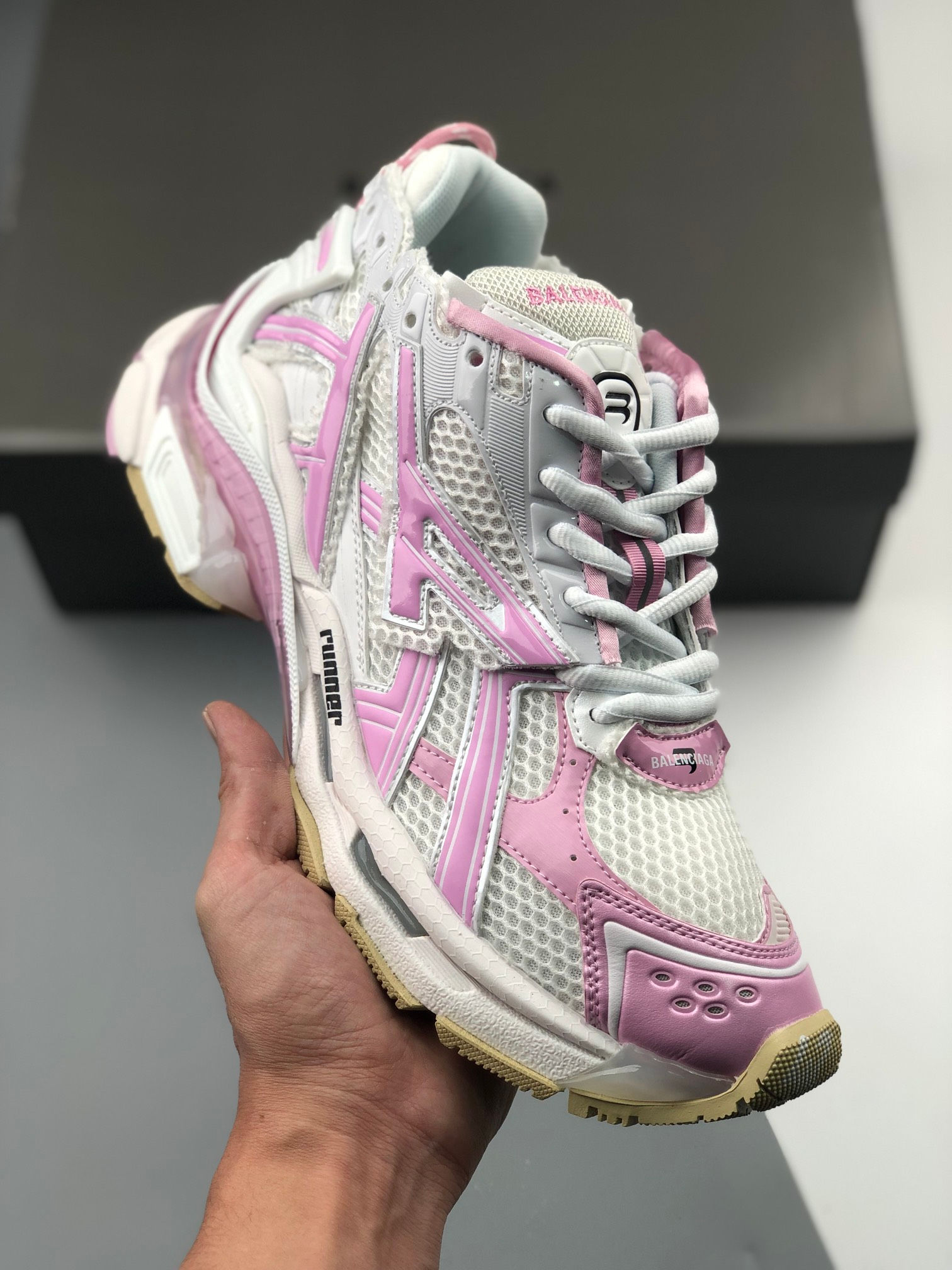 Balenciaga Runner White and Pink