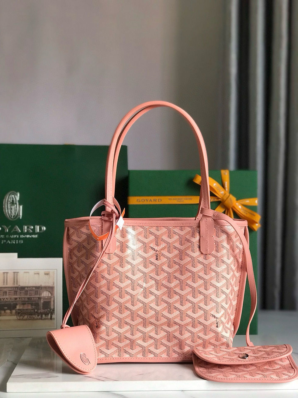 Thumbnail: Goyard Reversible Anjou Mini Bag — Yellow