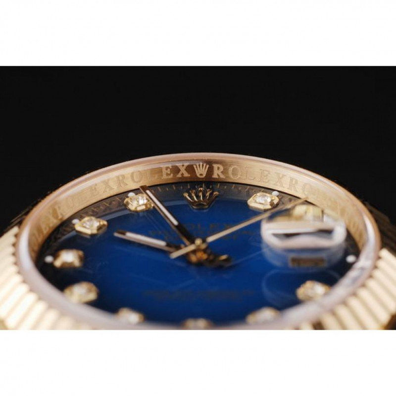 Thumbnail: Swiss Rolex Datejust 36Mm Blue Dial Srl71