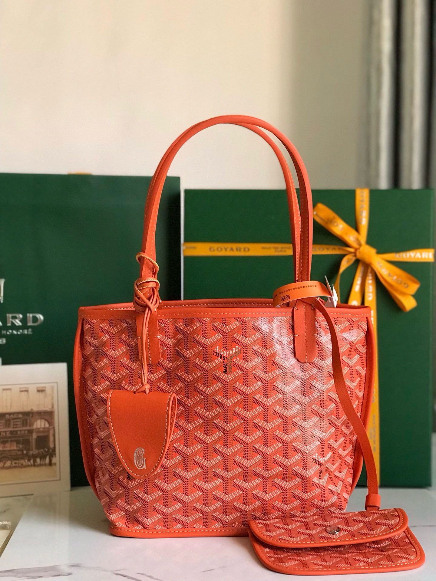 Goyard Reversible Anjou Mini Bag — Red