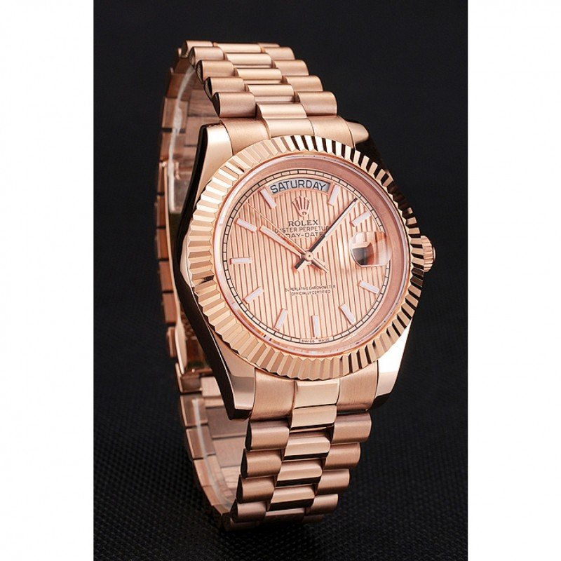 Thumbnail: Swiss Rolex Day Date 40Mm Rose Gold Dial