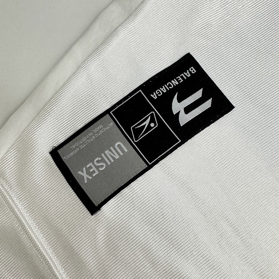Thumbnail: Balenciaga T-Shirt Blanc – Logo Ovale Brodé