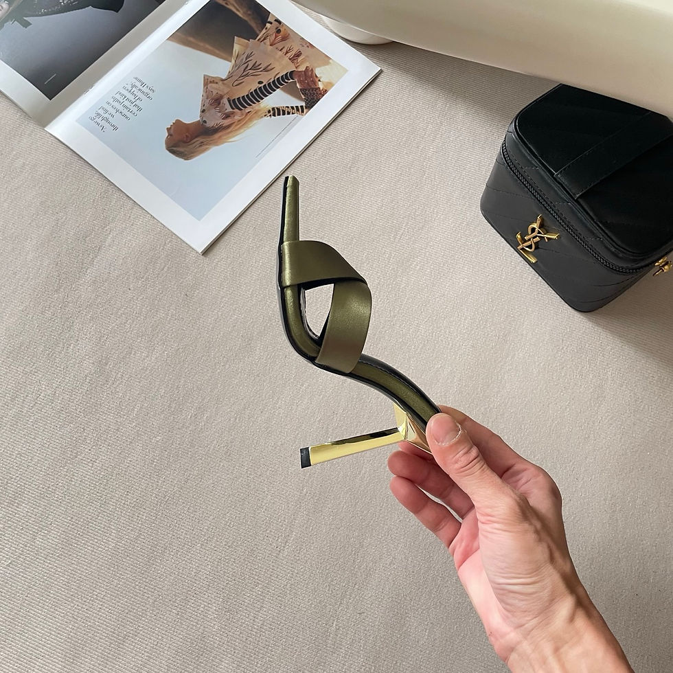 Thumbnail: Saint Laurent Women Heel 8cm — Dusty Pink