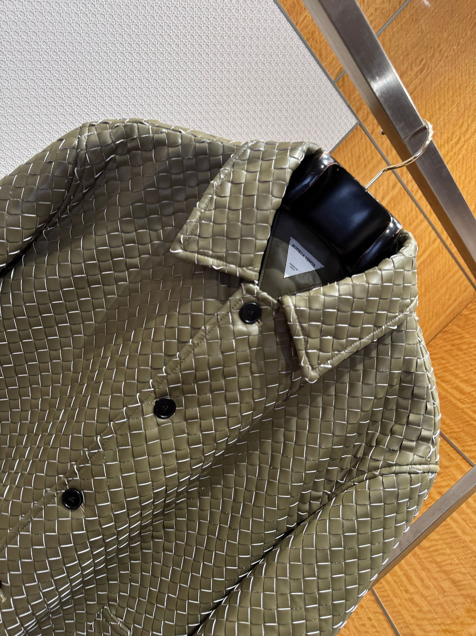 Thumbnail: Bottega Veneta Leather Jacket — Bone