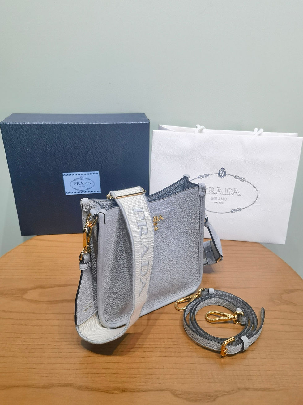 Thumbnail: PD Arque Shoulder Bag 19x20x6cm — Ivory