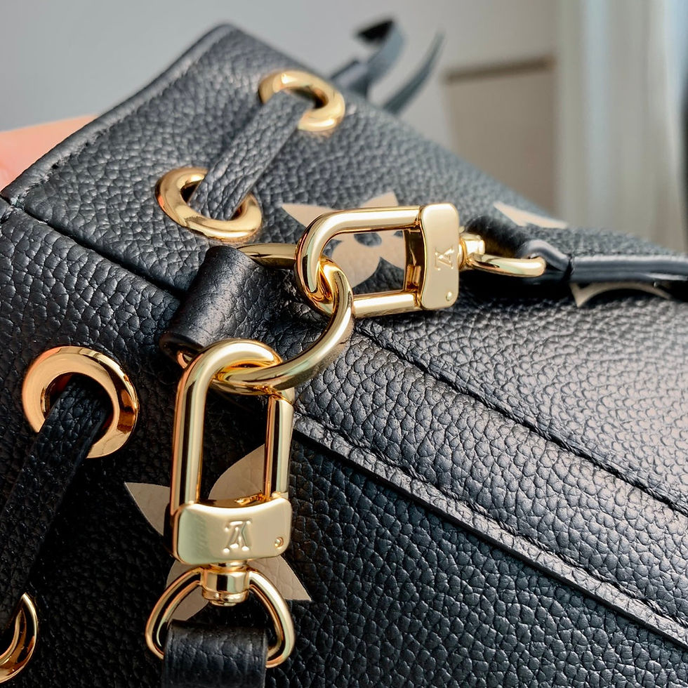 Thumbnail: Louis Vuitton NANO NOÉ 16 IN BLACK BEIGE BICOLOR MONOGRAM EMPREINTE CALFSKIN