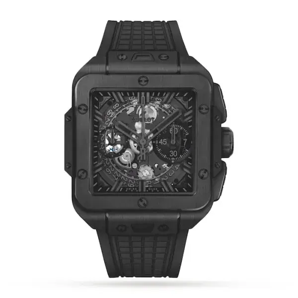 Hublot Square Bang Men Automatic Skeleton Rubber 821 Cx 0140
